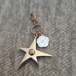 CHANEL Gold Star and Silver Flower Charm